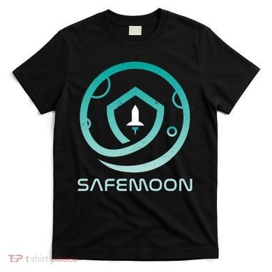 Safemoon Cryptocurrency Logo With Name T-Shirt