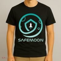 Safemoon Cryptocurrency Logo With Name T-Shirt thumb 3