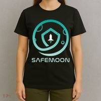 Safemoon Cryptocurrency Logo With Name T-Shirt thumb 4