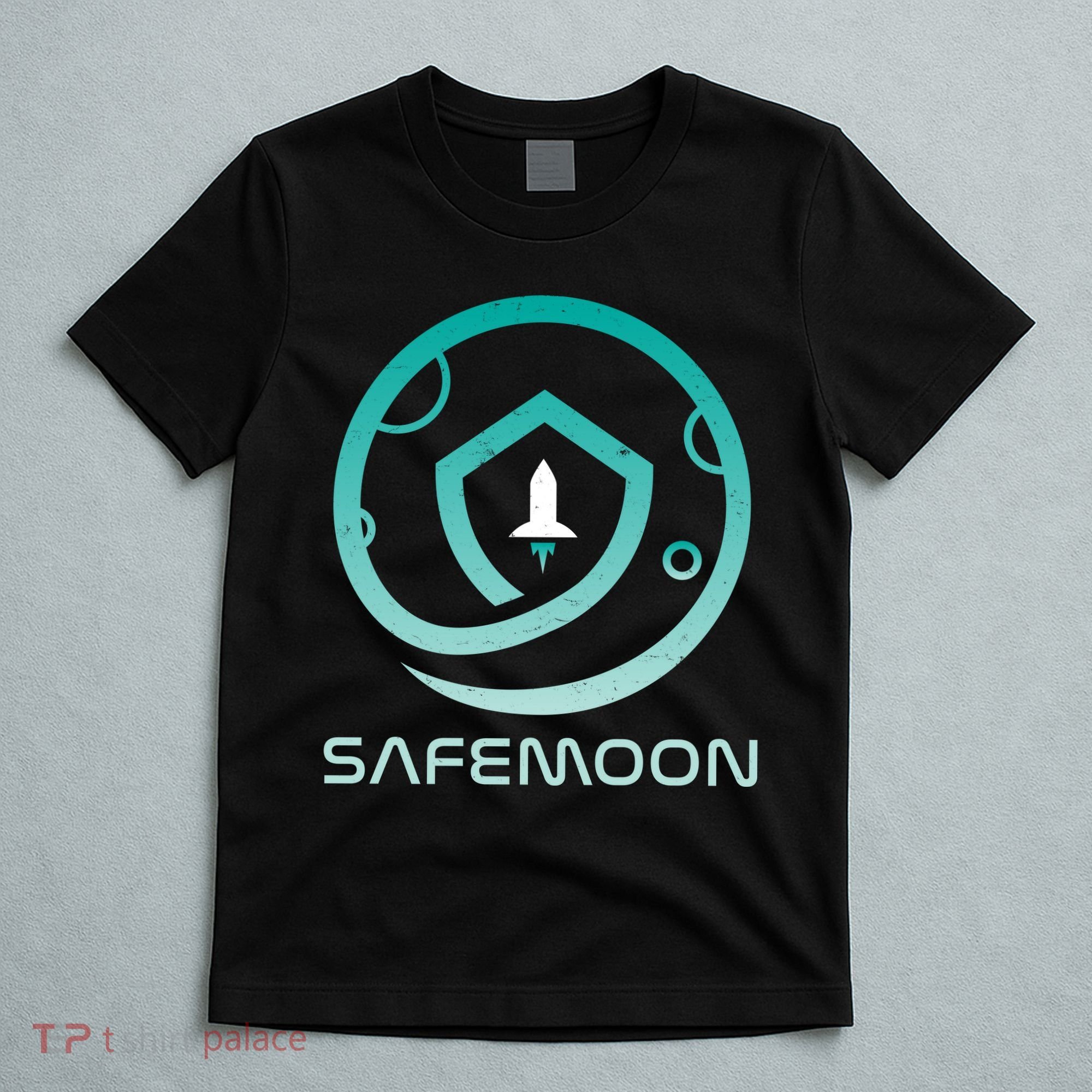 Safemoon Cryptocurrency Logo With Name T-Shirt
