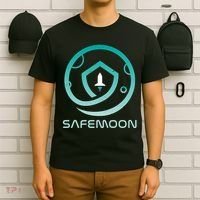 Safemoon Cryptocurrency Logo With Name T-Shirt thumb 6