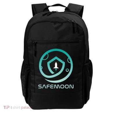 Safemoon Cryptocurrency Logo With Name Backpack