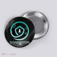 Safemoon Cryptocurrency Logo With Name Button thumb 0