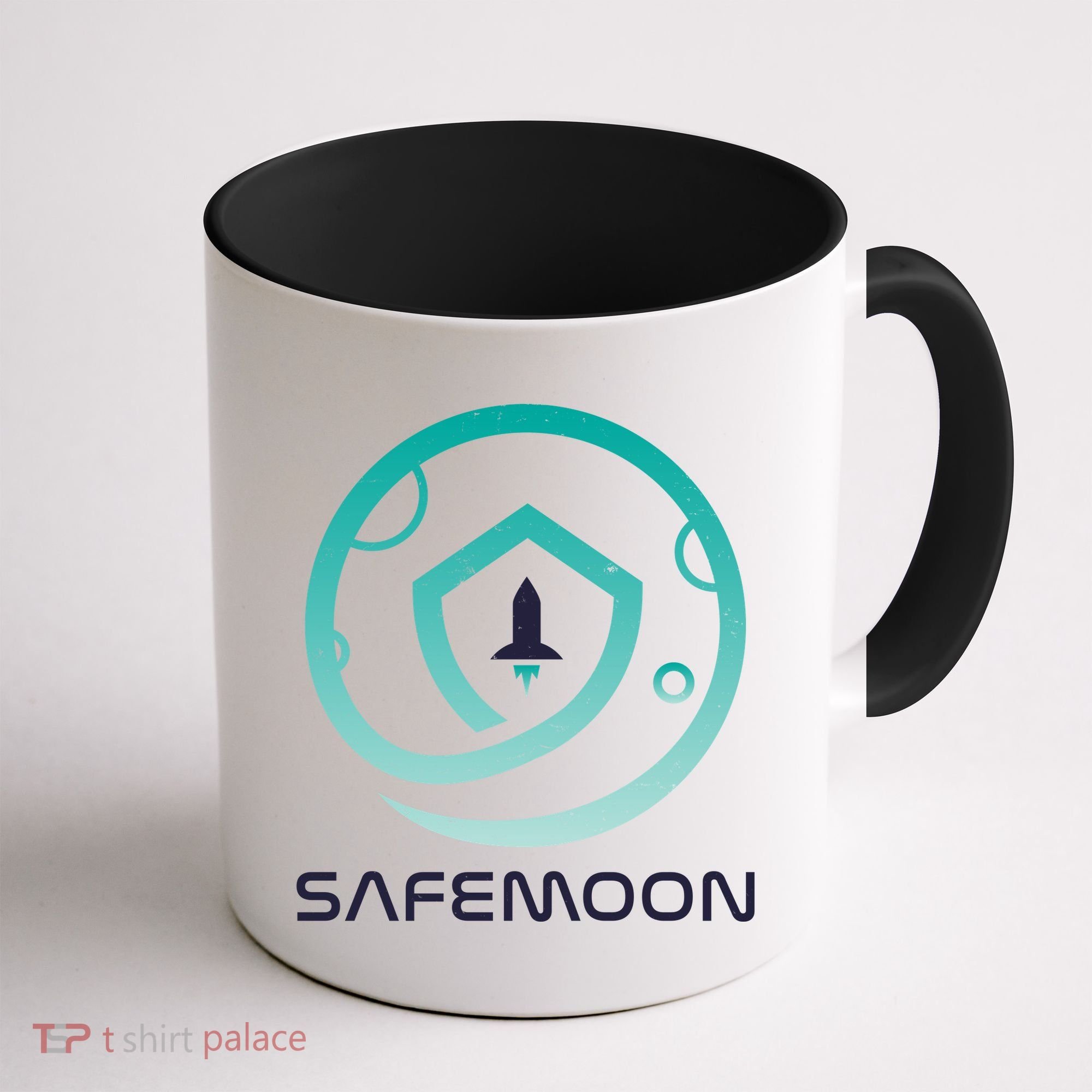 Safemoon Cryptocurrency Logo With Name Coffee Mug