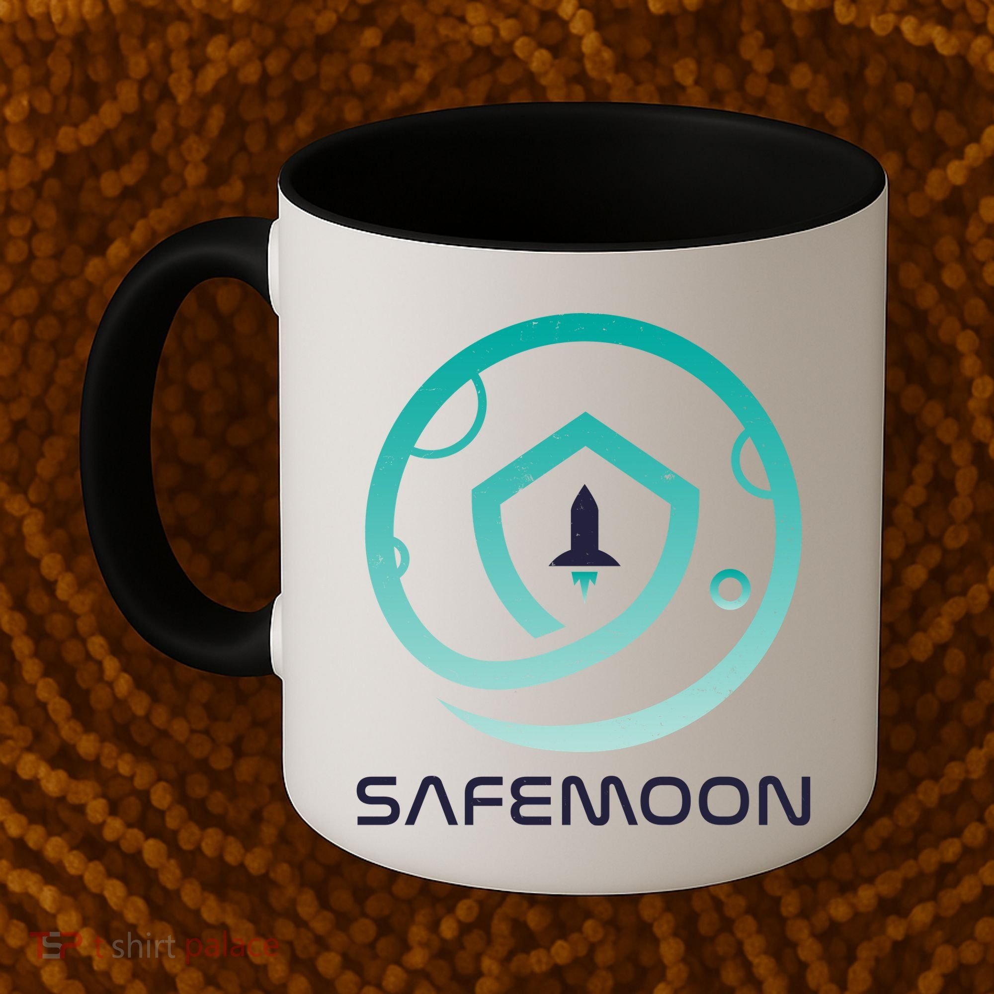 Safemoon Cryptocurrency Logo With Name Coffee Mug