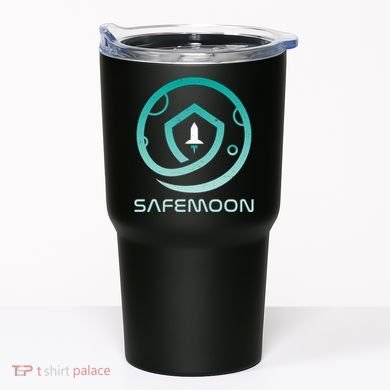 Safemoon Cryptocurrency Logo With Name Tumbler