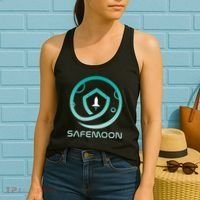 Safemoon Cryptocurrency Logo With Name Women's Tank Top thumb 2