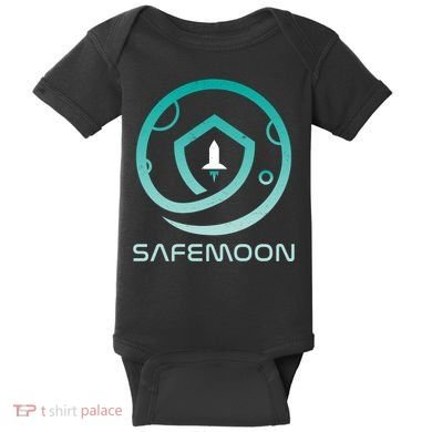Safemoon Cryptocurrency Logo With Name Baby Bodysuit