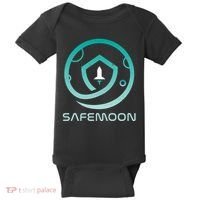 Safemoon Cryptocurrency Logo With Name Baby Bodysuit thumb 0