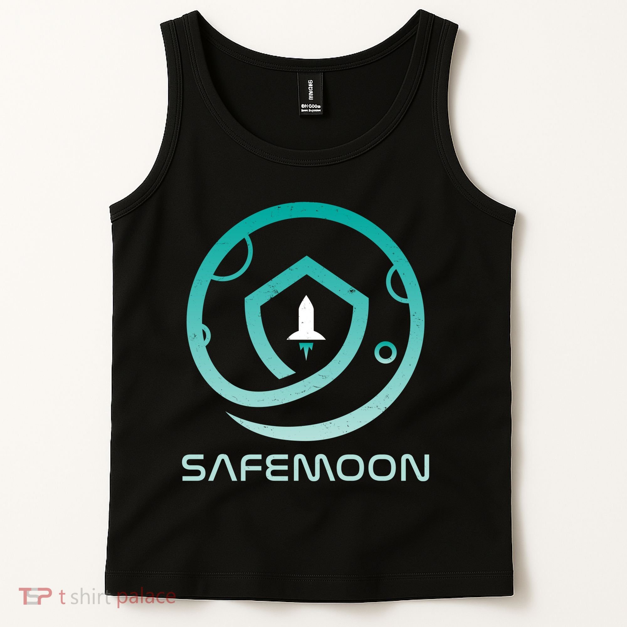 Safemoon Cryptocurrency Logo With Name Tank Top