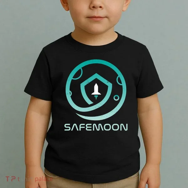 Safemoon Cryptocurrency Logo With Name Toddler T-Shirt