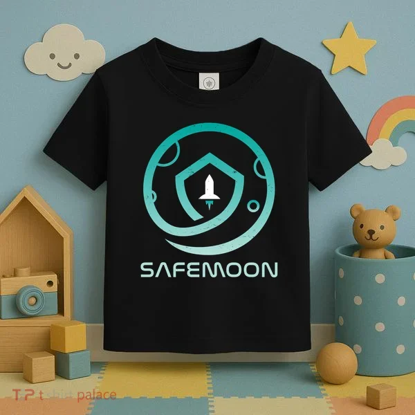 Safemoon Cryptocurrency Logo With Name Toddler T-Shirt