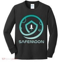 Safemoon Cryptocurrency Logo With Name Kids Long Sleeve Shirt thumb 0