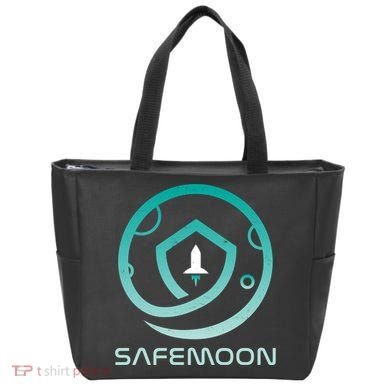Safemoon Cryptocurrency Logo With Name Tote Bag