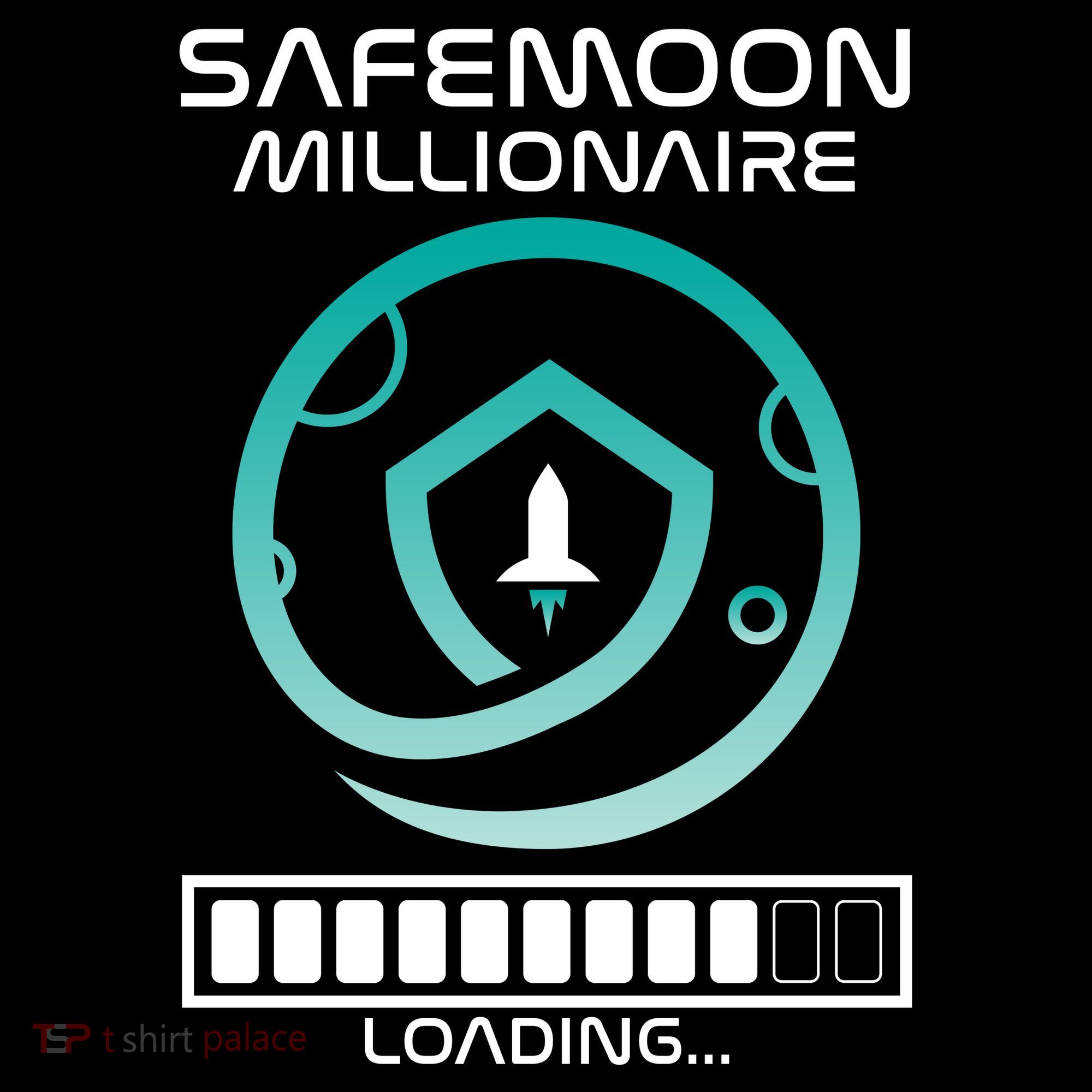 Safemoon Cryptocurrency Millionaire Loading Bar USA-Made Doggie Bandana