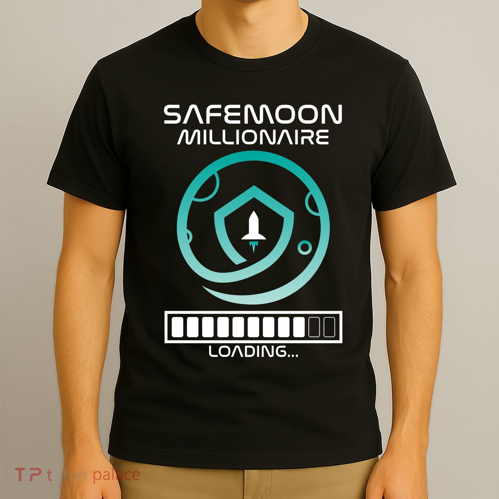 Safemoon Cryptocurrency Millionaire Loading Bar T-Shirt