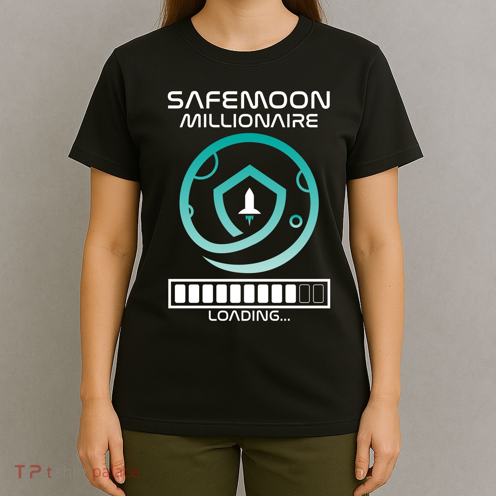Safemoon Cryptocurrency Millionaire Loading Bar T-Shirt