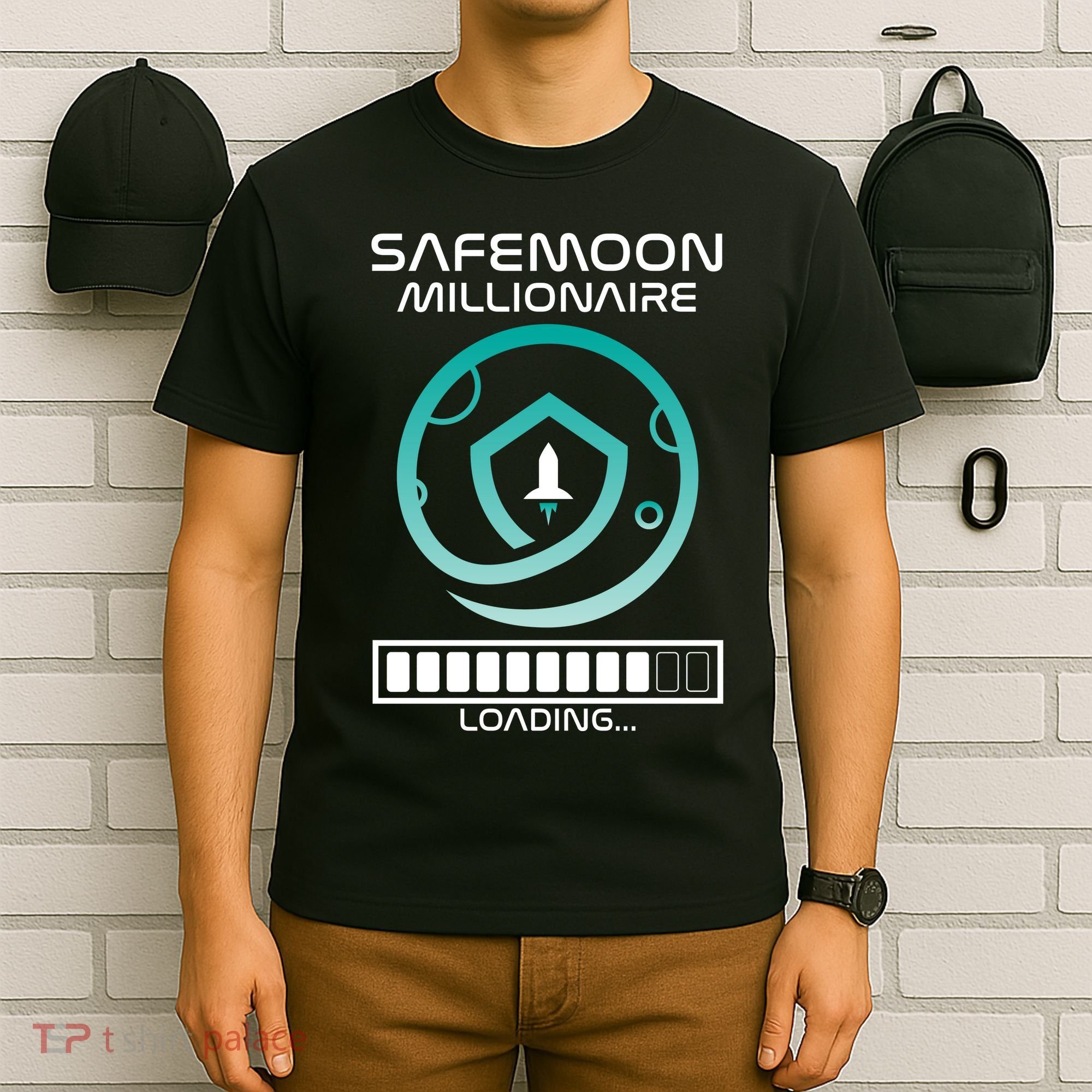 Safemoon Cryptocurrency Millionaire Loading Bar T-Shirt