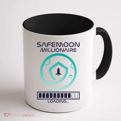 Safemoon Cryptocurrency Millionaire Loading Bar Coffee Mug back
