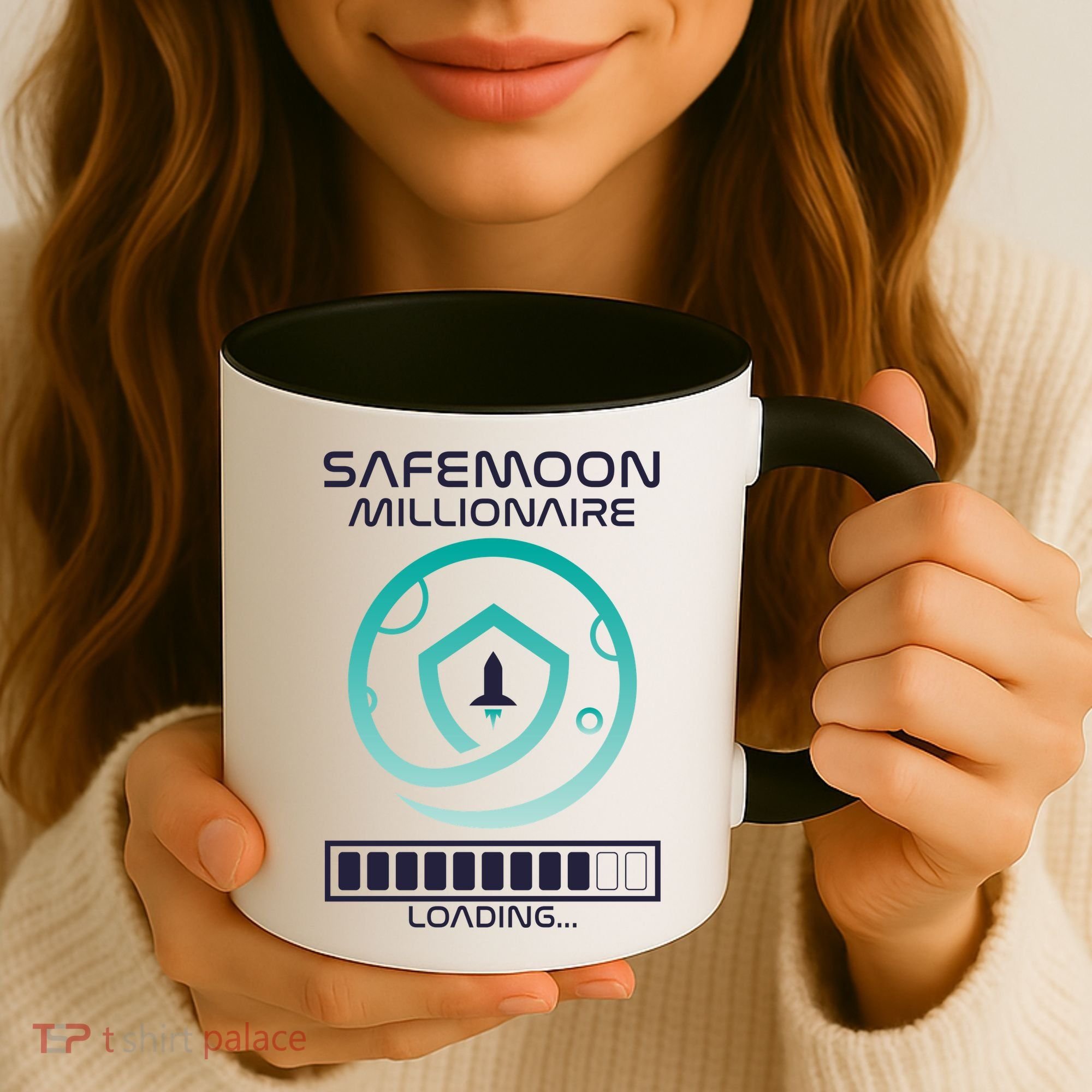 Safemoon Cryptocurrency Millionaire Loading Bar Coffee Mug