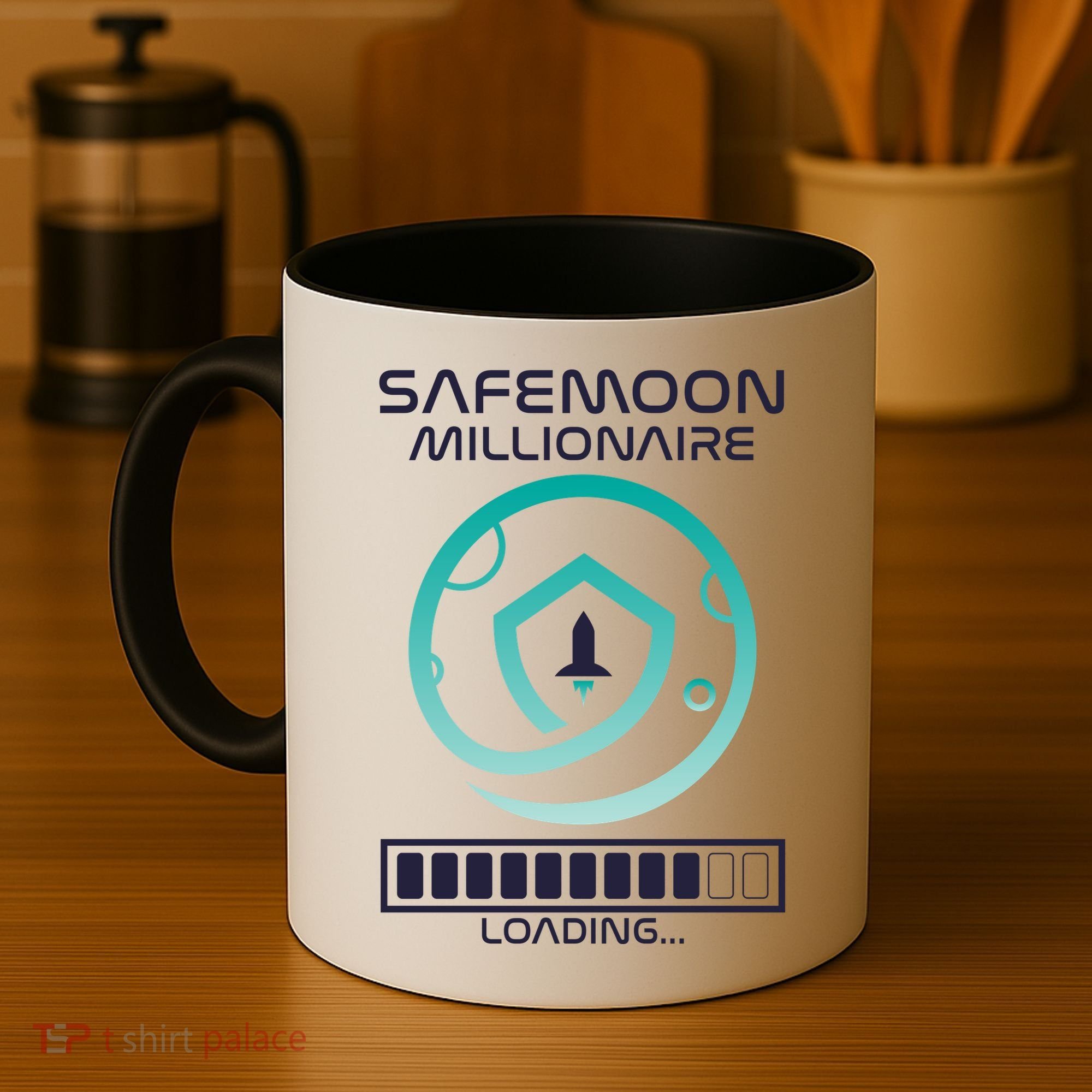 Safemoon Cryptocurrency Millionaire Loading Bar Coffee Mug