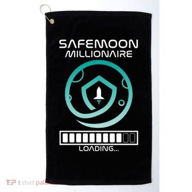 Safemoon Cryptocurrency Millionaire Loading Bar Golf Towel