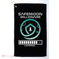 Safemoon Cryptocurrency Millionaire Loading Bar Golf Towel thumb 0