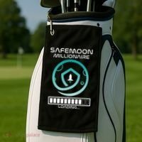 Safemoon Cryptocurrency Millionaire Loading Bar Golf Towel thumb 2