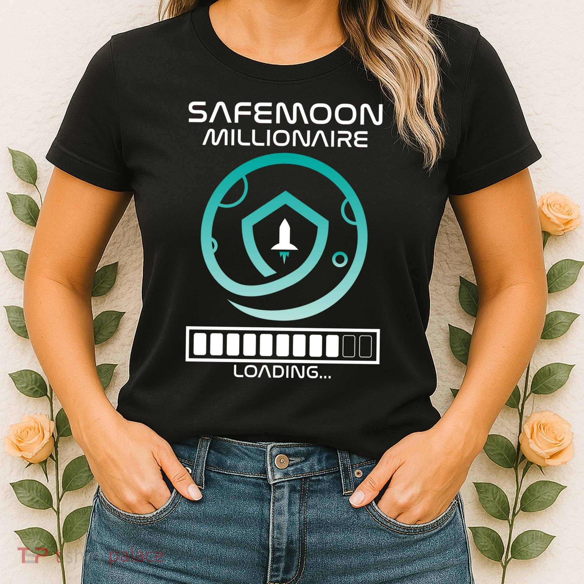 Safemoon Cryptocurrency Millionaire Loading Bar Women's T-Shirt