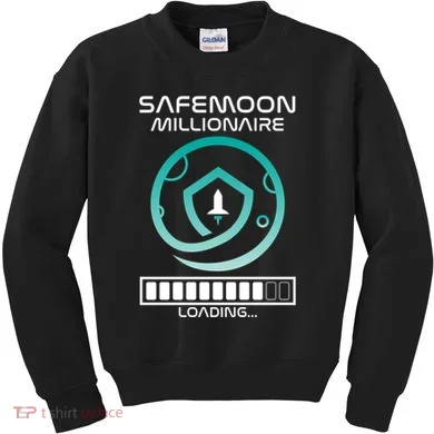 Safemoon Cryptocurrency Millionaire Loading Bar Kids Sweatshirt