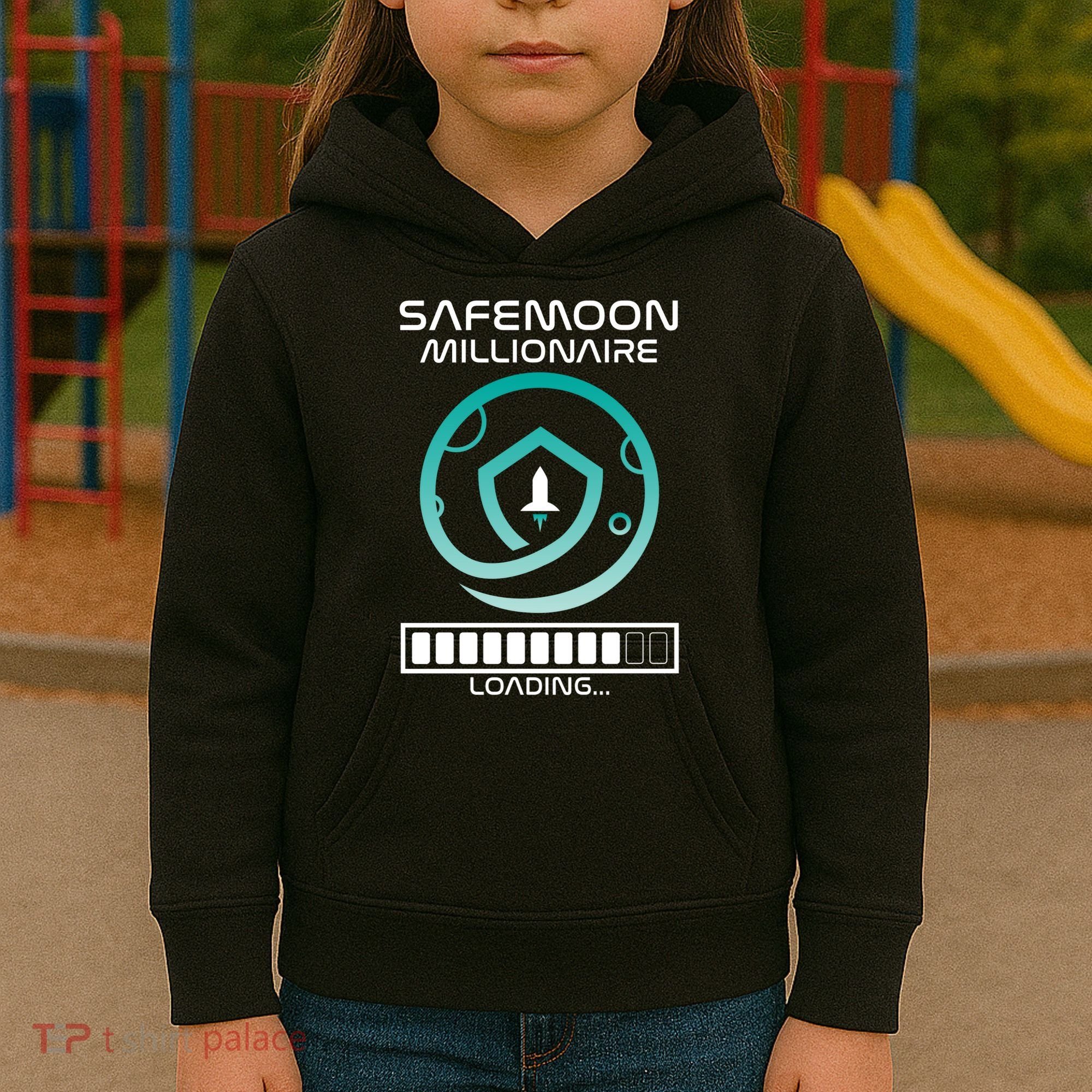 Safemoon Cryptocurrency Millionaire Loading Bar Kids Hoodie