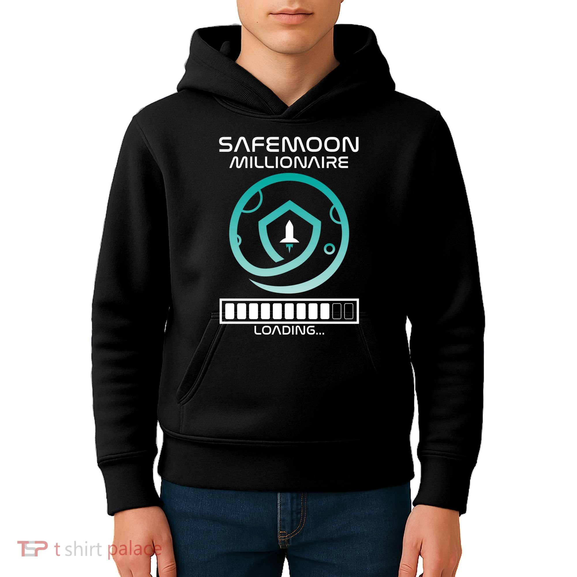 Safemoon Cryptocurrency Millionaire Loading Bar Kids Hoodie