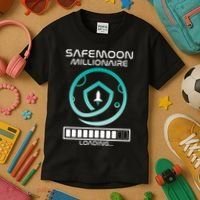Safemoon Cryptocurrency Millionaire Loading Bar Kids T-Shirt thumb 3