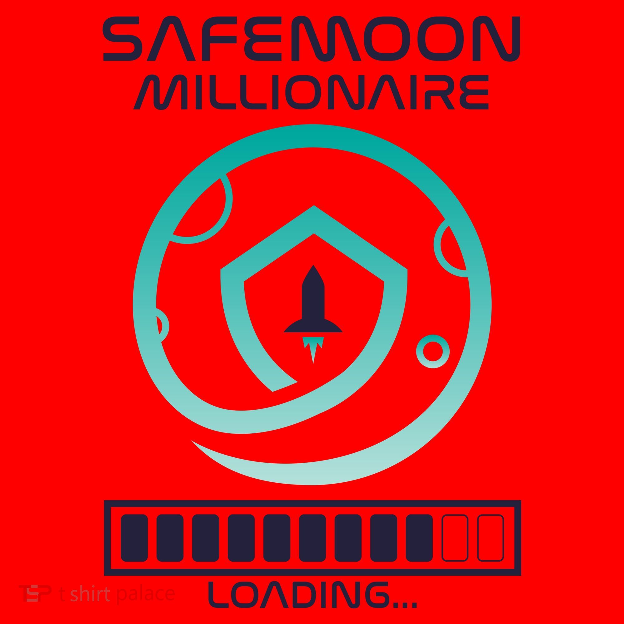 Safemoon Cryptocurrency Millionaire Loading Bar Santa Hat
