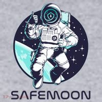 Safemoon Cryptocurrency Space Astronaut Women's Racerback Cropped Tank thumb 2