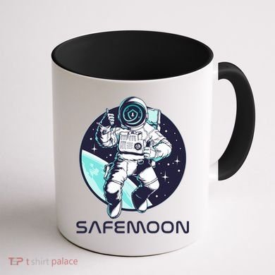 Safemoon Cryptocurrency Space Astronaut Coffee Mug back