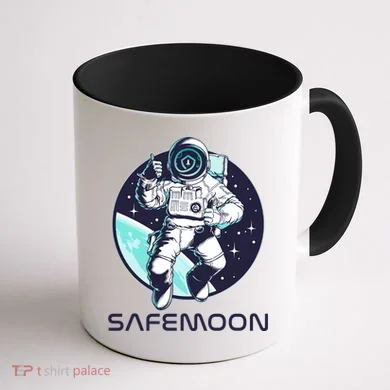 Safemoon Cryptocurrency Space Astronaut Coffee Mug back