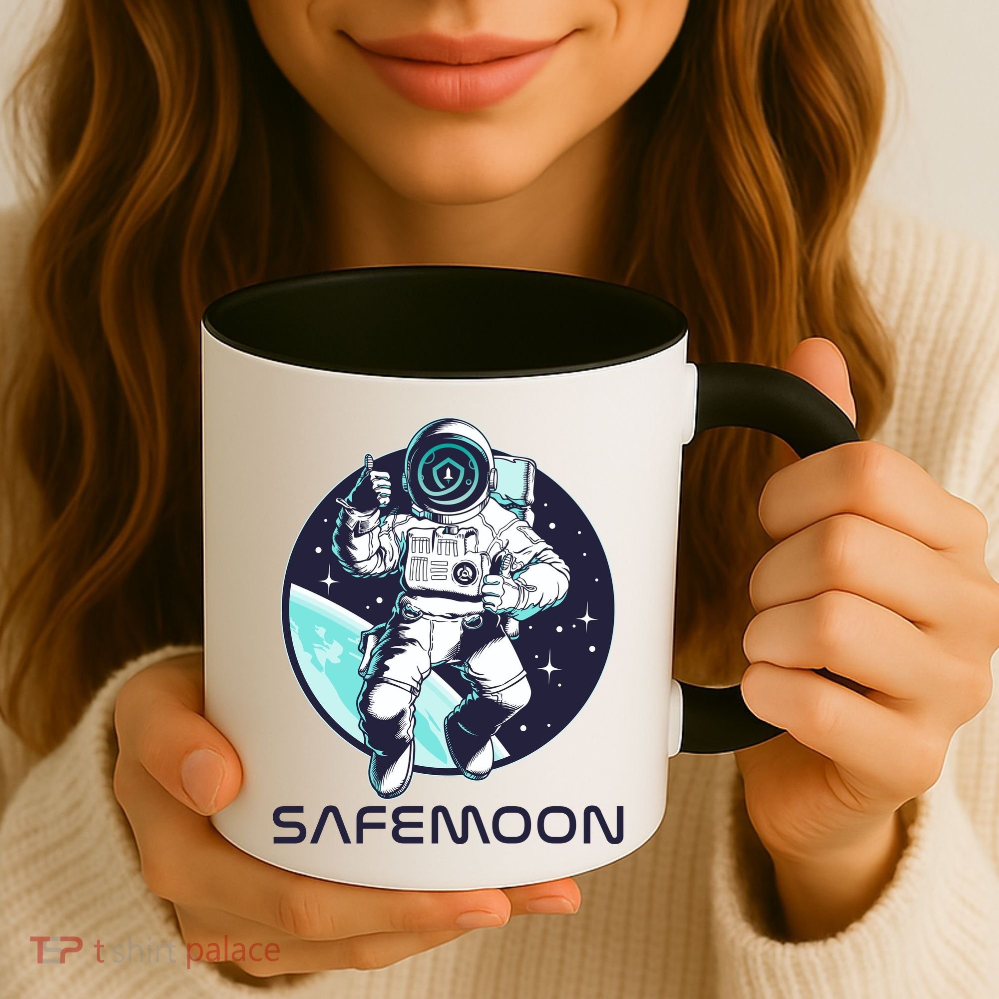 Safemoon Cryptocurrency Space Astronaut Coffee Mug