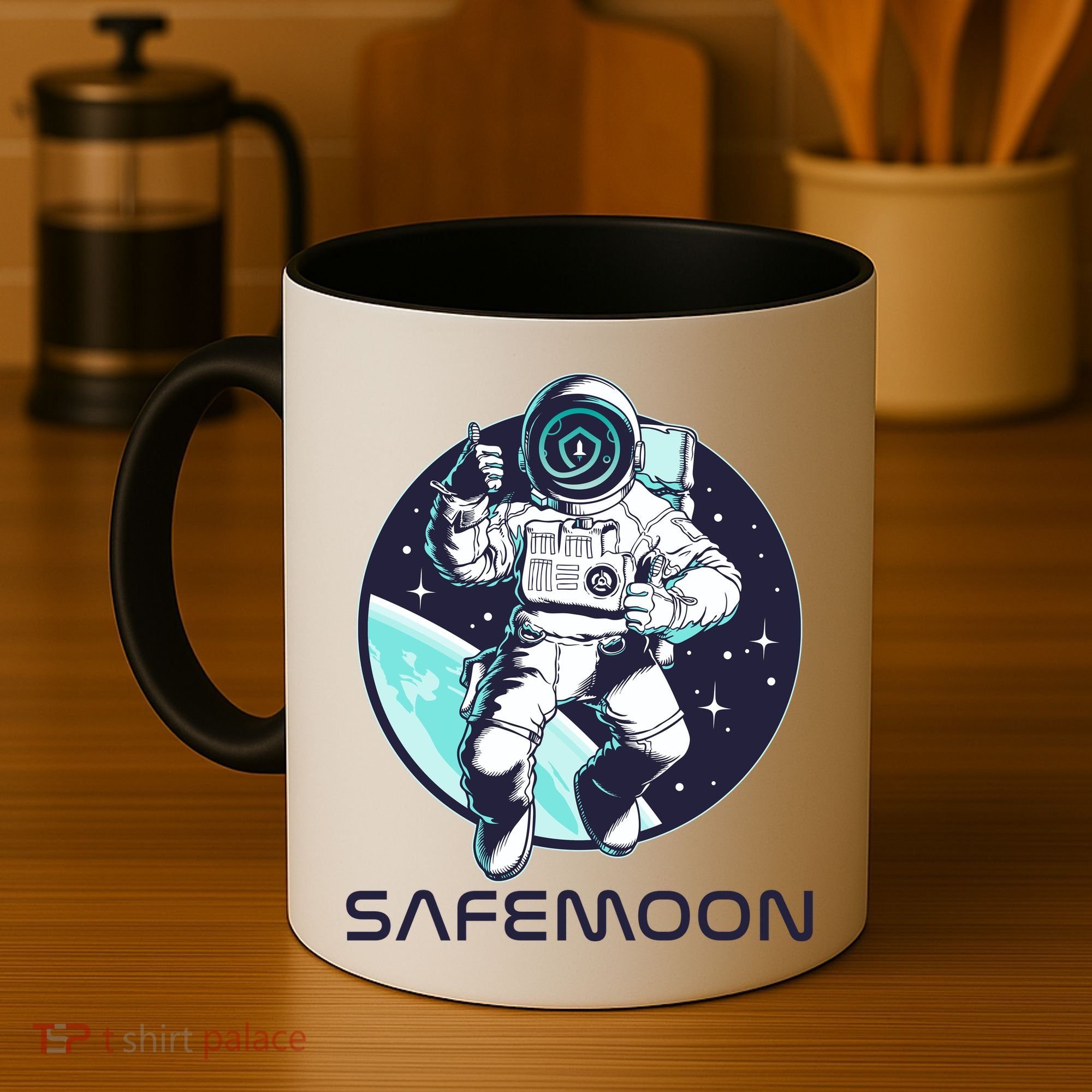 Safemoon Cryptocurrency Space Astronaut Coffee Mug