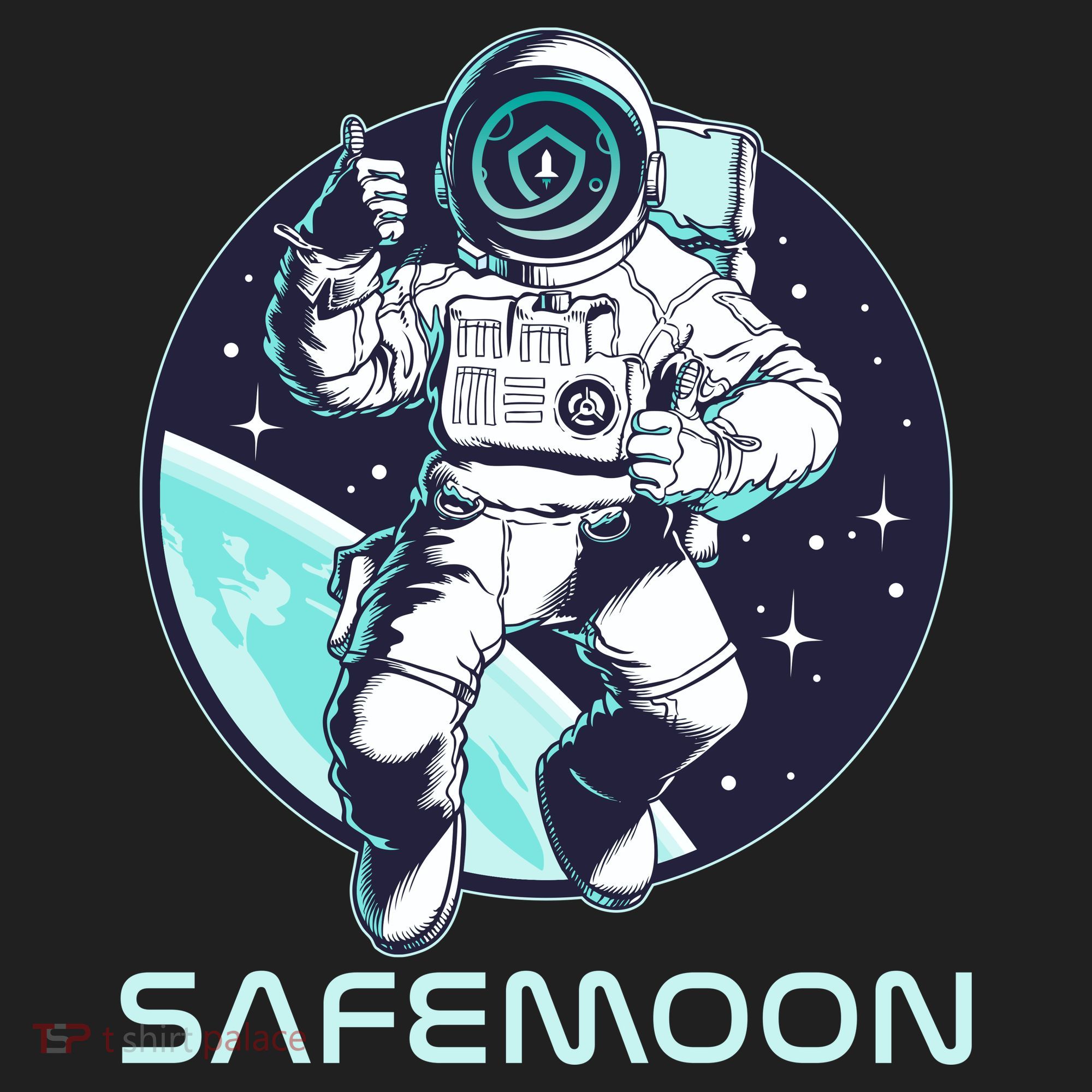 Safemoon Cryptocurrency Space Astronaut Tumbler