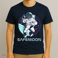 Safemoon Cryptocurrency Space Astronaut T-Shirt thumb 3