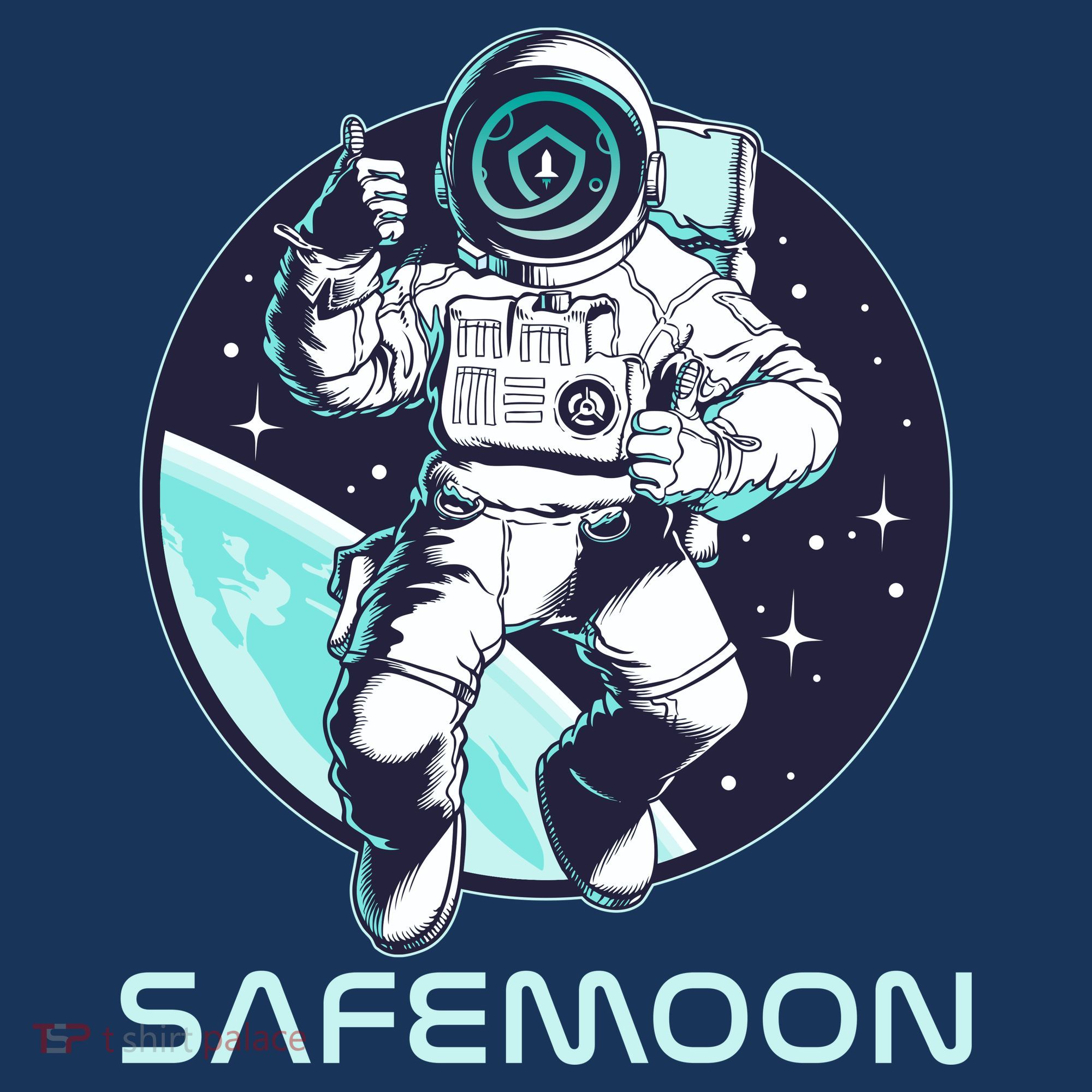 Safemoon Cryptocurrency Space Astronaut Women's Hoodie
