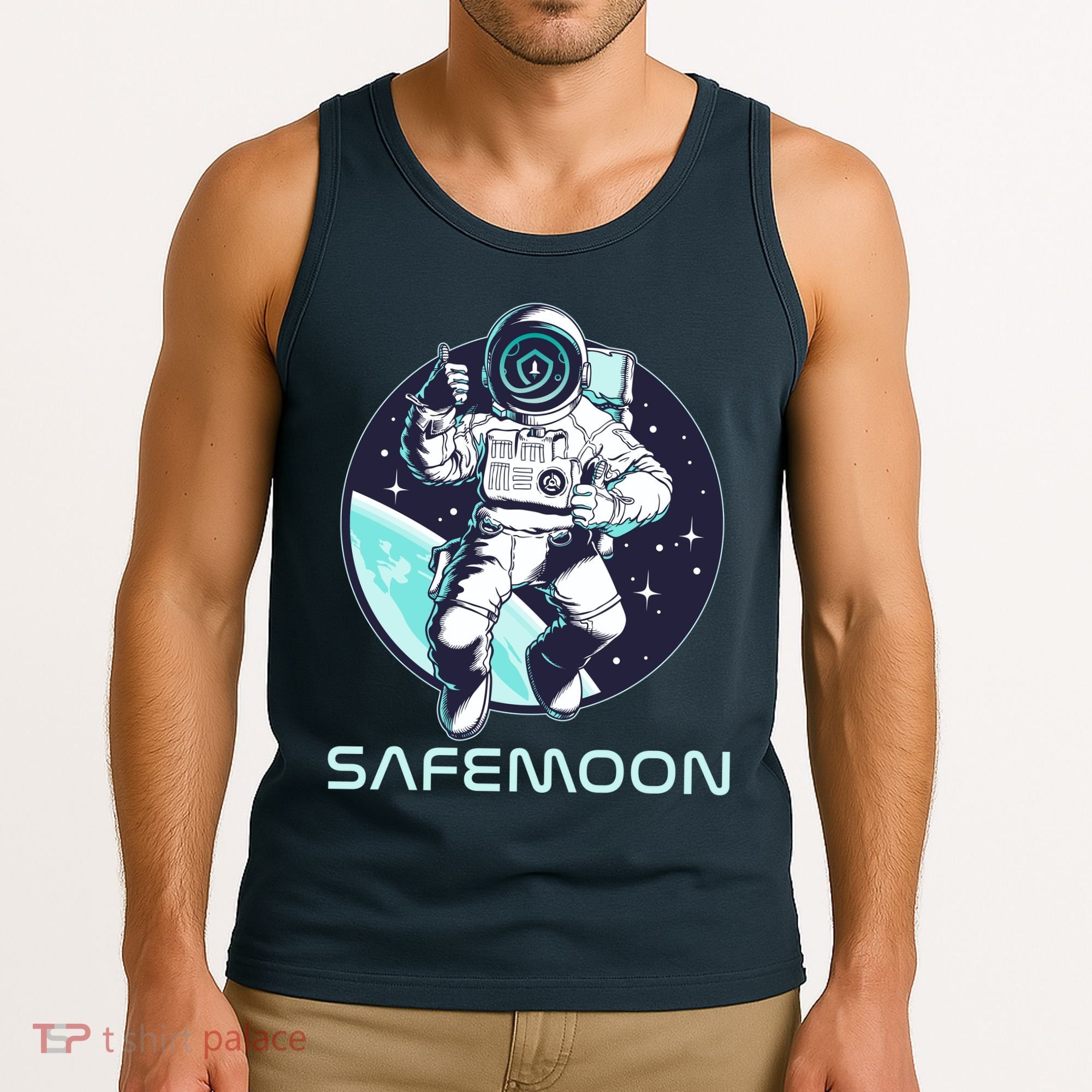 Safemoon Cryptocurrency Space Astronaut Tank Top