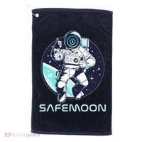 Safemoon Cryptocurrency Space Astronaut Golf Towel thumb 0