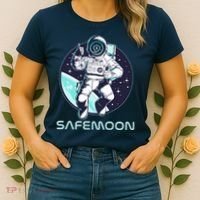 Safemoon Cryptocurrency Space Astronaut Women's T-Shirt thumb 2