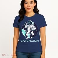 Safemoon Cryptocurrency Space Astronaut Women's T-Shirt thumb 4