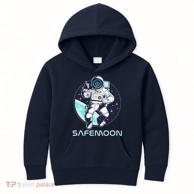 Safemoon Cryptocurrency Space Astronaut Kids Hoodie