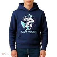 Safemoon Cryptocurrency Space Astronaut Kids Hoodie thumb 4