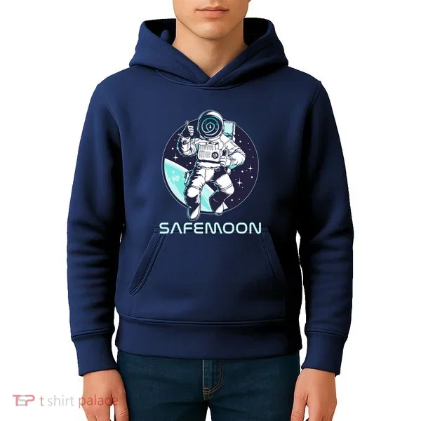 Safemoon Cryptocurrency Space Astronaut Kids Hoodie