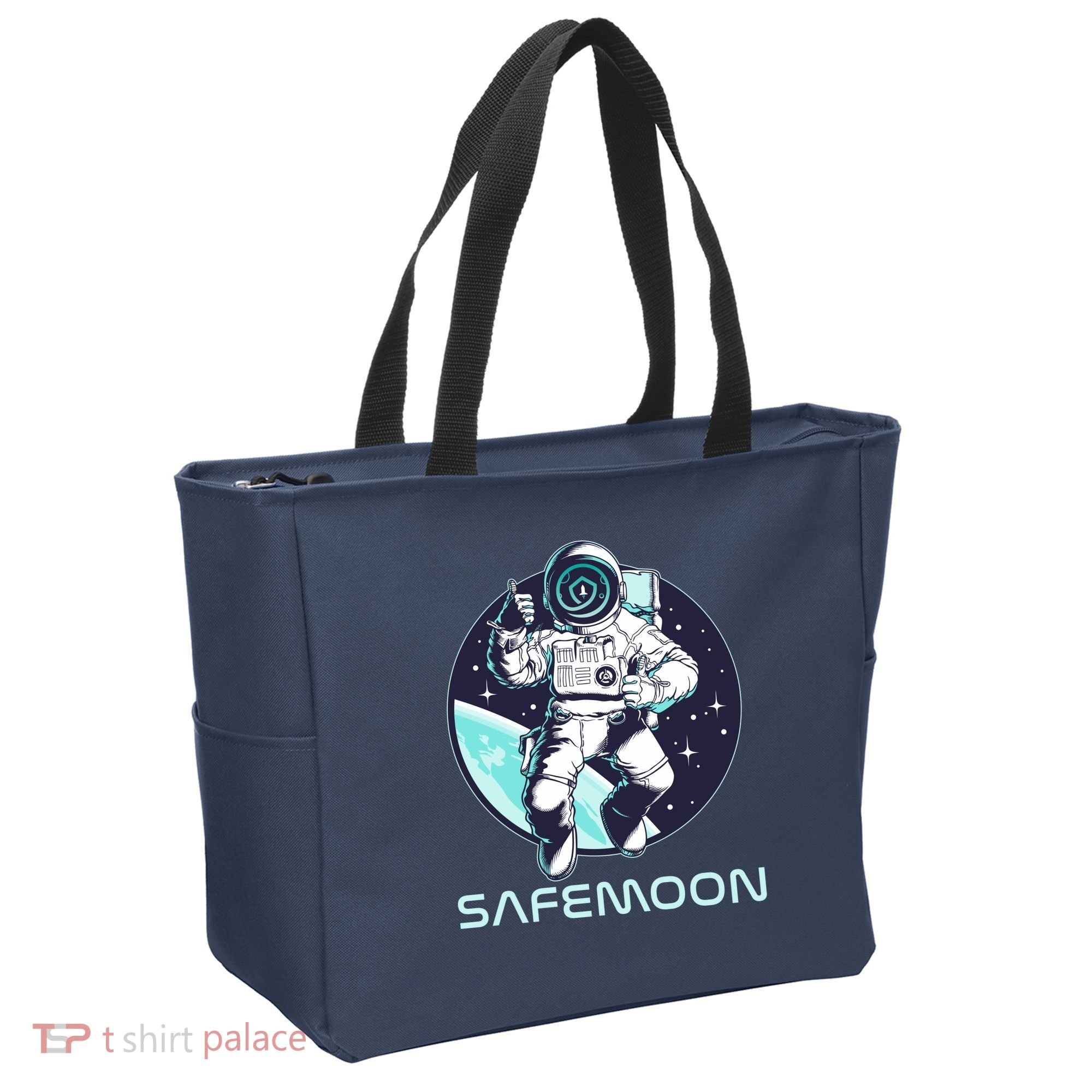Safemoon Cryptocurrency Space Astronaut Tote Bag